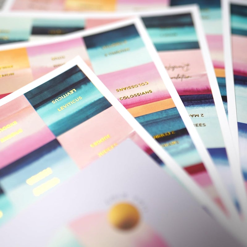 OFFILICIOUS Bible Book Tabs, 100 Soft-Touch, Laminated, Pink Bible Tabs, Cute Bible Accessories Tabs for Bible, Protestant & Catholic Bible Tabs Large Print, Blue Bible Tabs for Women & Men - Image 3